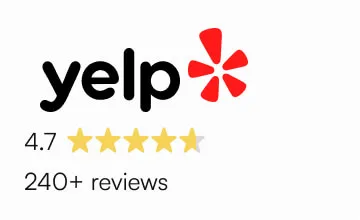 4.7 stars Yelp rating