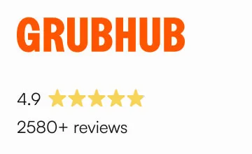 4.9 stars Grubhub rating