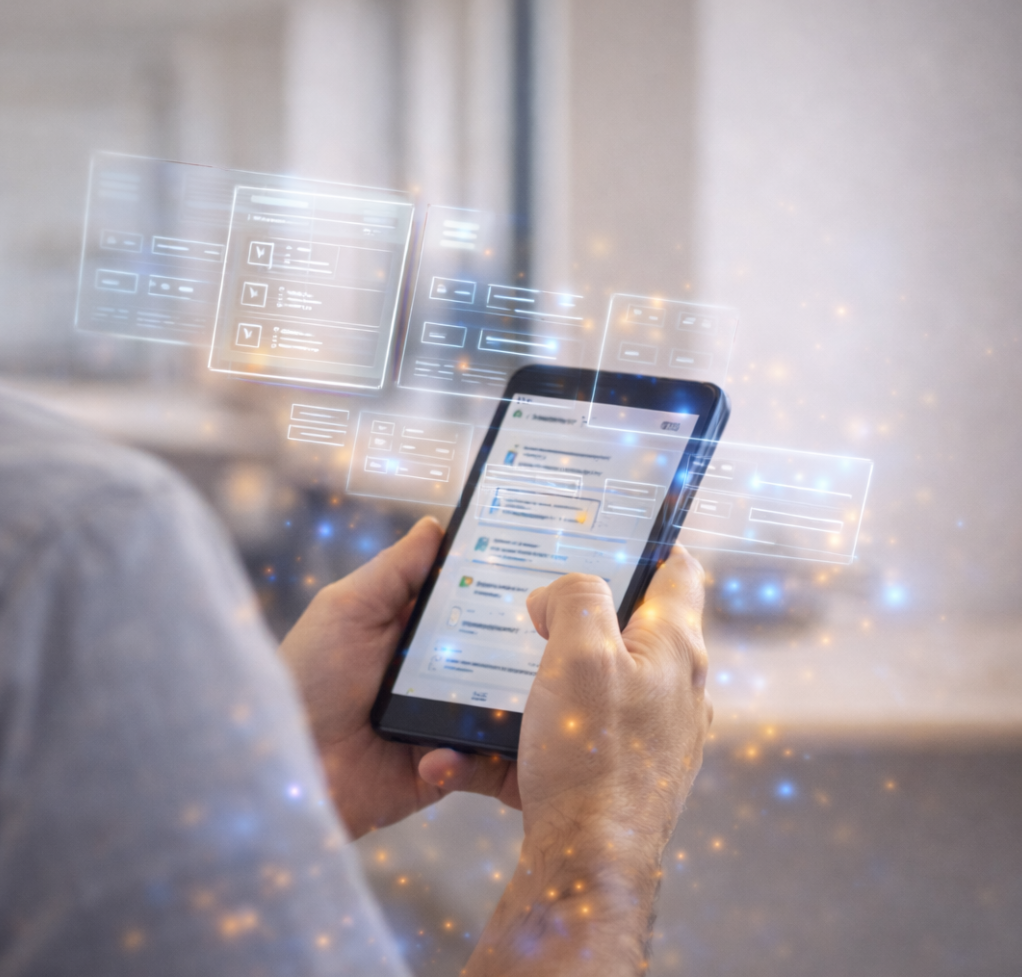 image of brainstorming session (for a productivity tools business)