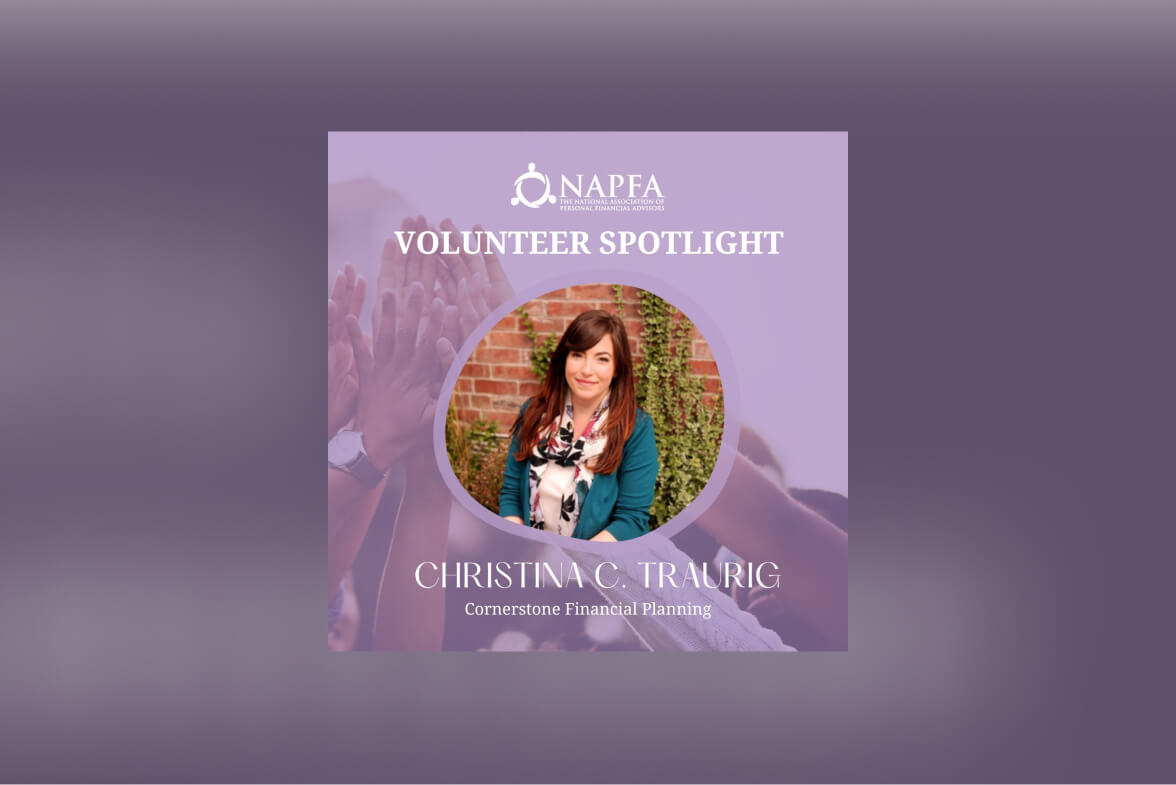 Christina Traurig recognized as NAPFA Volunteer of the Month