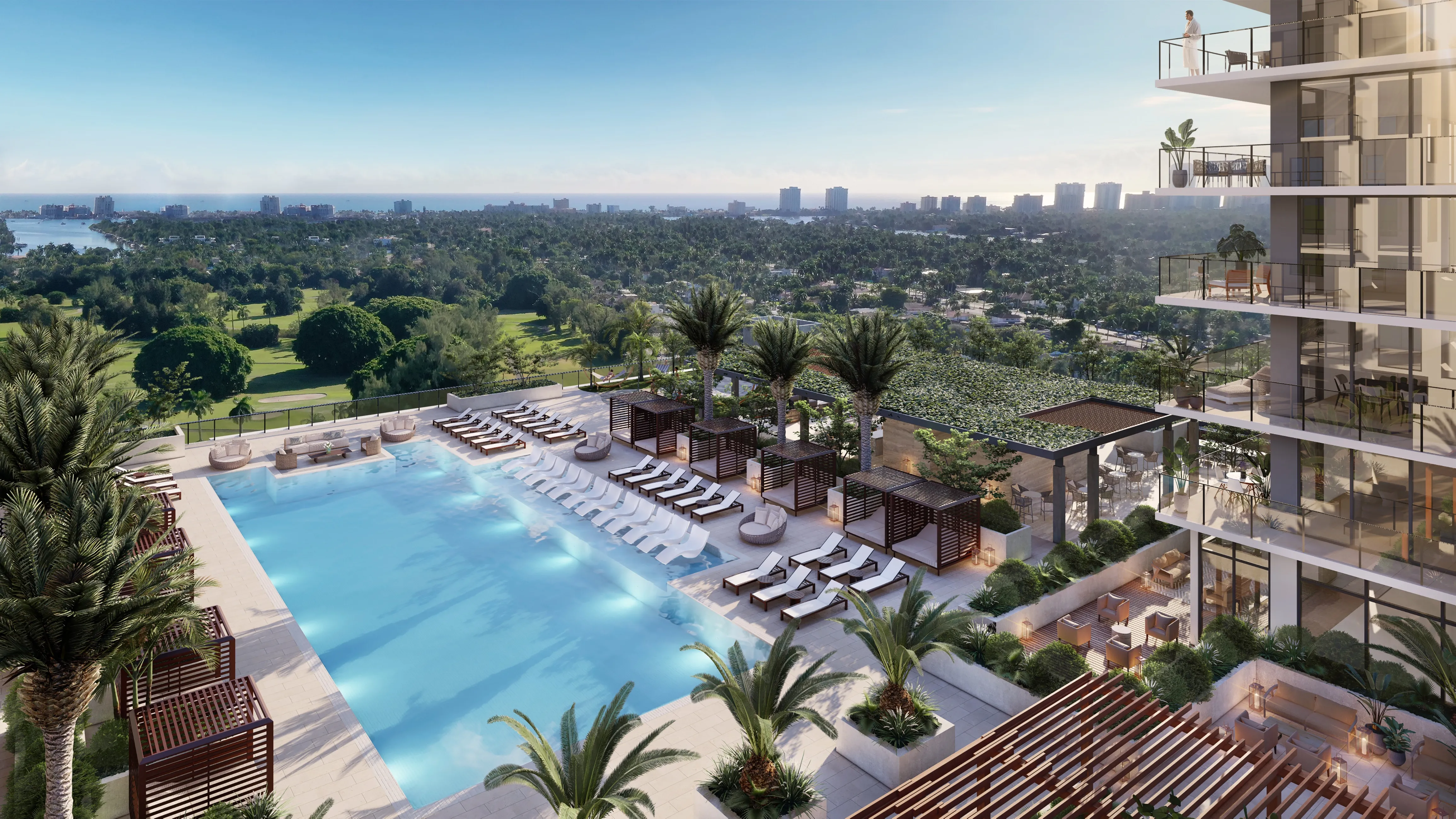 GAIA Residences Hollywood rooftop pool