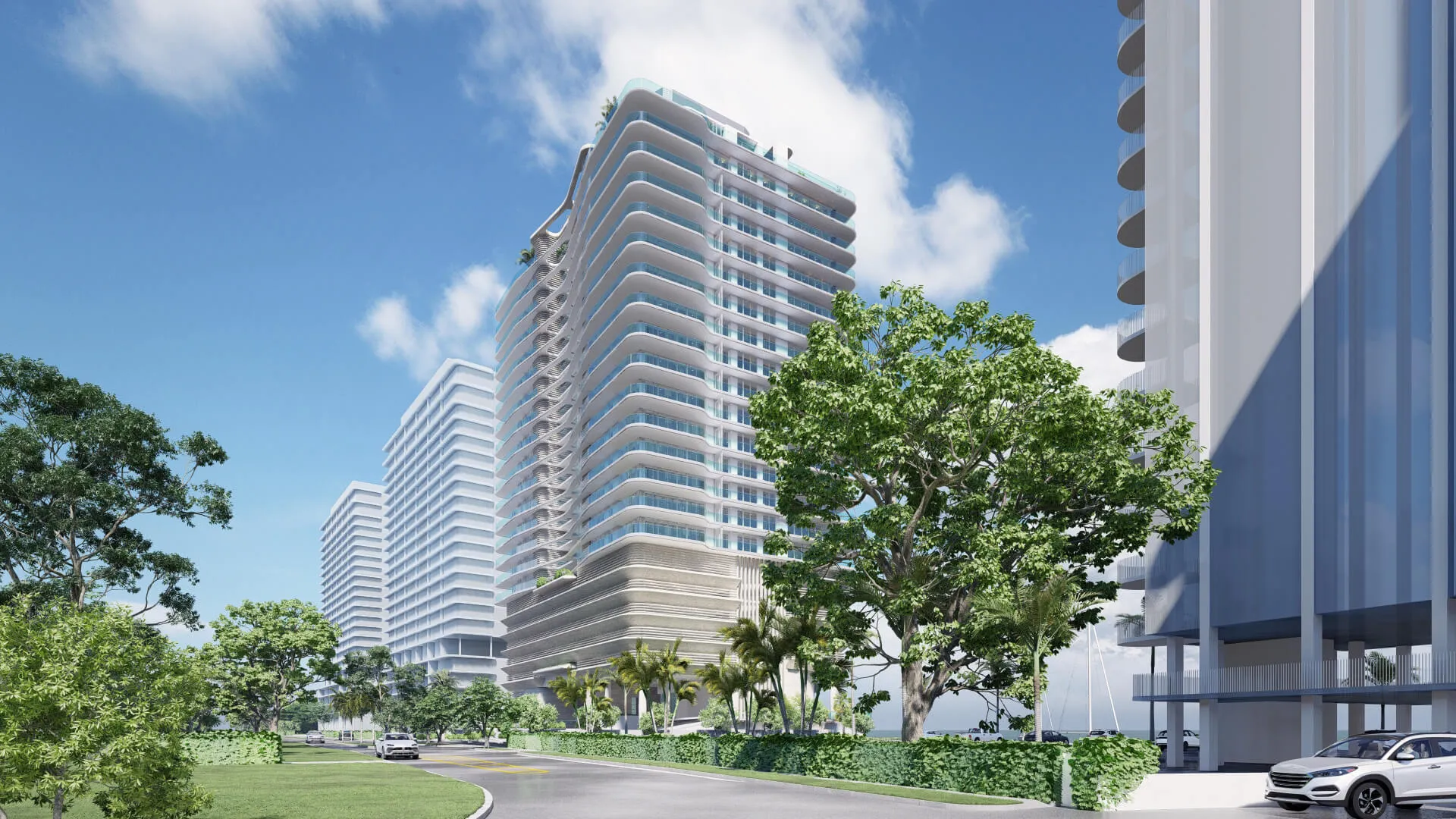 Rendering of the Ocean Terrace condominium tower in Miami Beach, another project developed in part by Alta Developers.