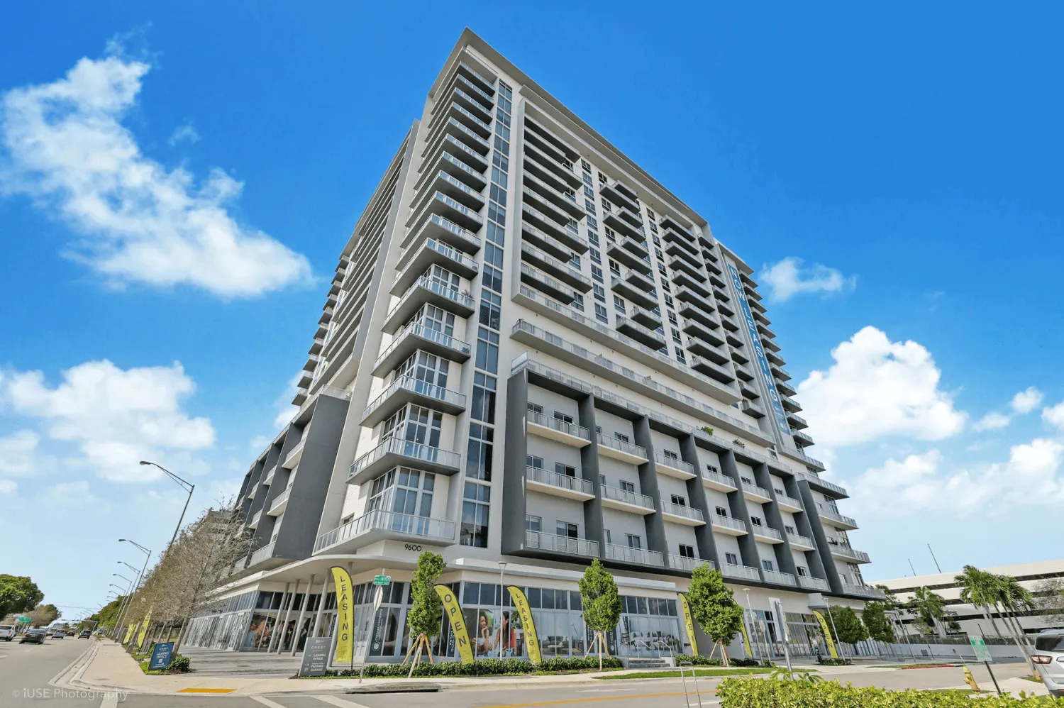 Street view of the Crest at Pinecrest in Miami, Florida, a residential tower that Alta Developers helped build.
