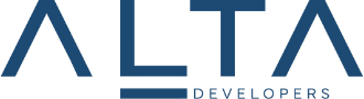 Company logo for Alta Developers, part of the team bringing the Gaia Residences to Hollywood, Florida.