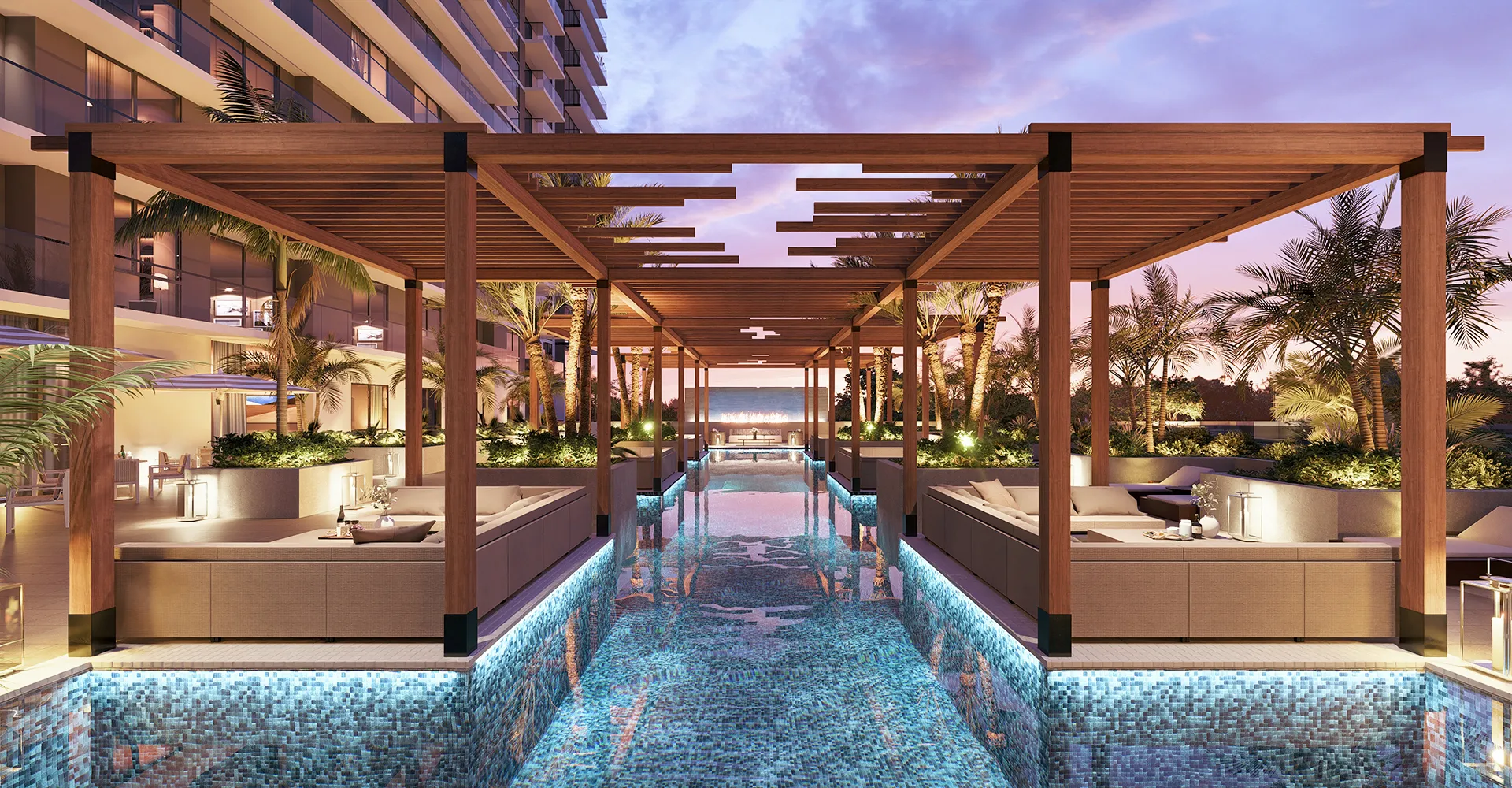 GAIA Residences Hollywood outdoor terraces