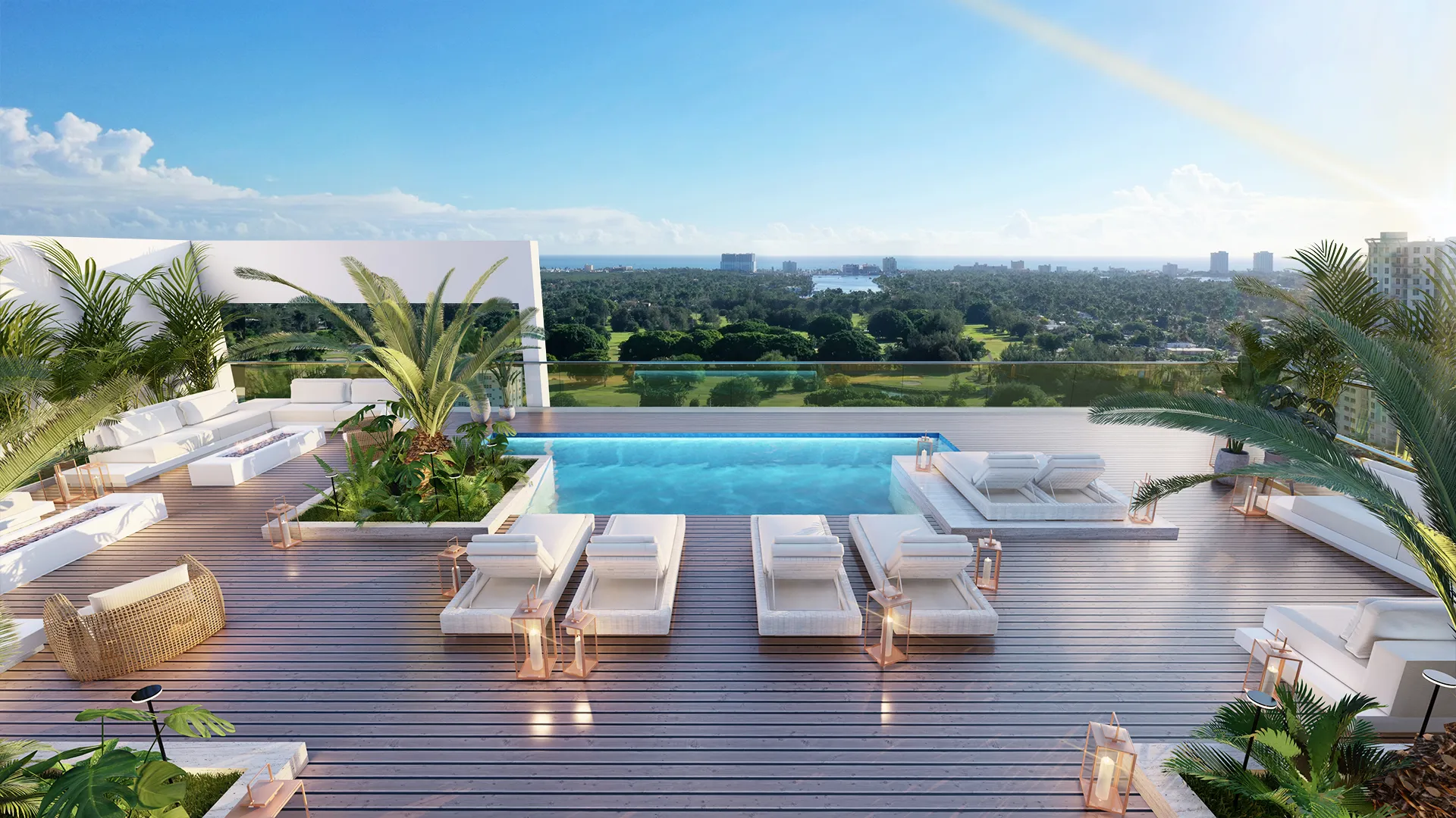 GAIA Residences Hollywood sky lounge