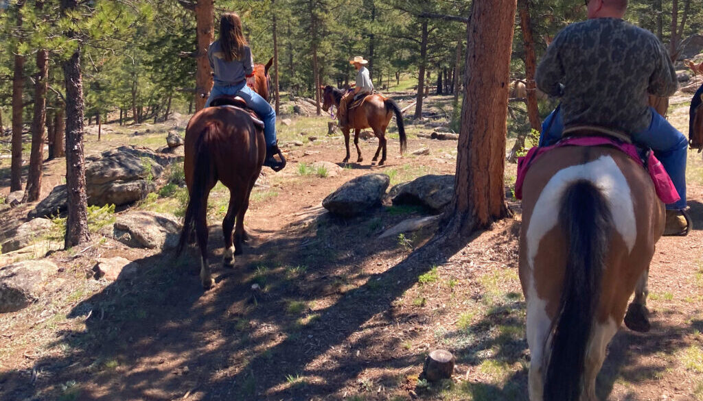 trail riding at Sundance Trail Guest Ranch