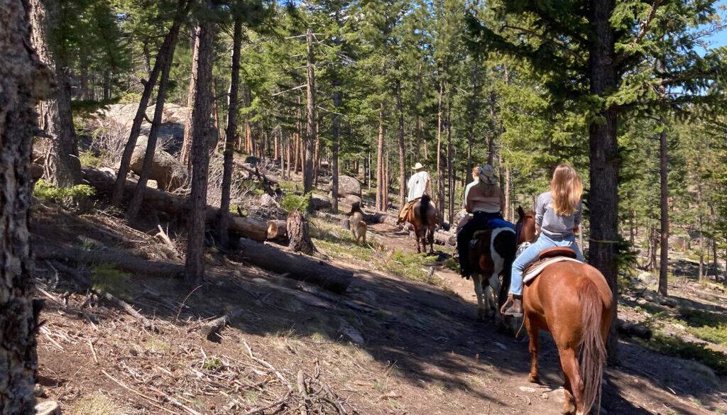 trail riding at Sundance Trail Guest Ranch