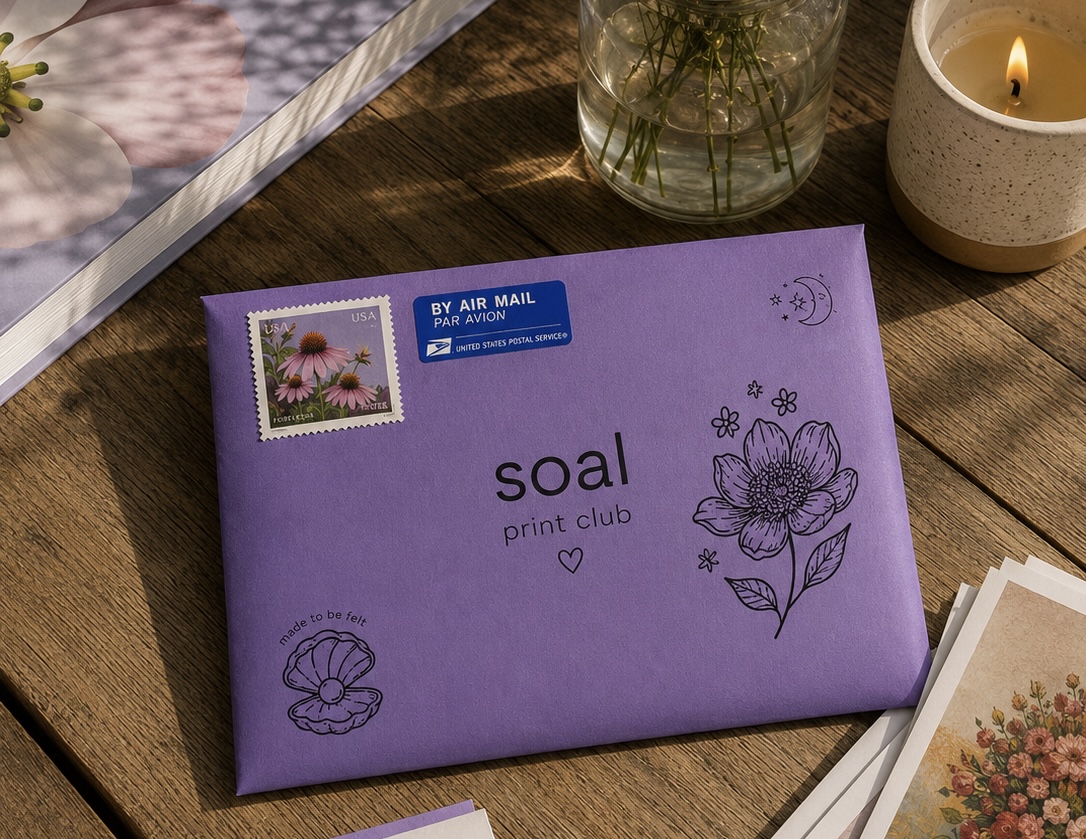 The soal print club envelope