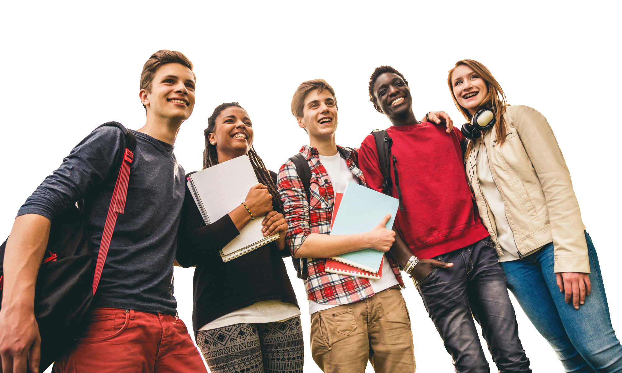 Hero section image showing interns