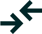 Two green arrows crossing each other, pointing right and left.