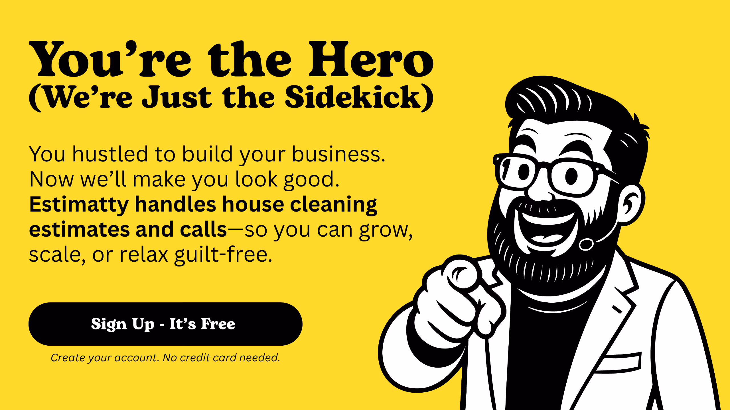 Sign Up for free cleaning estimates