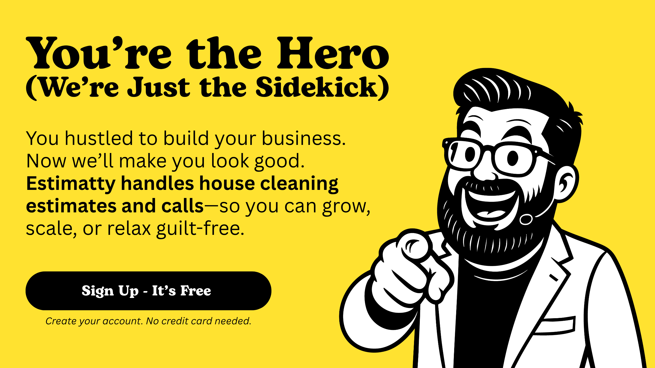 Sign Up for free cleaning estimates