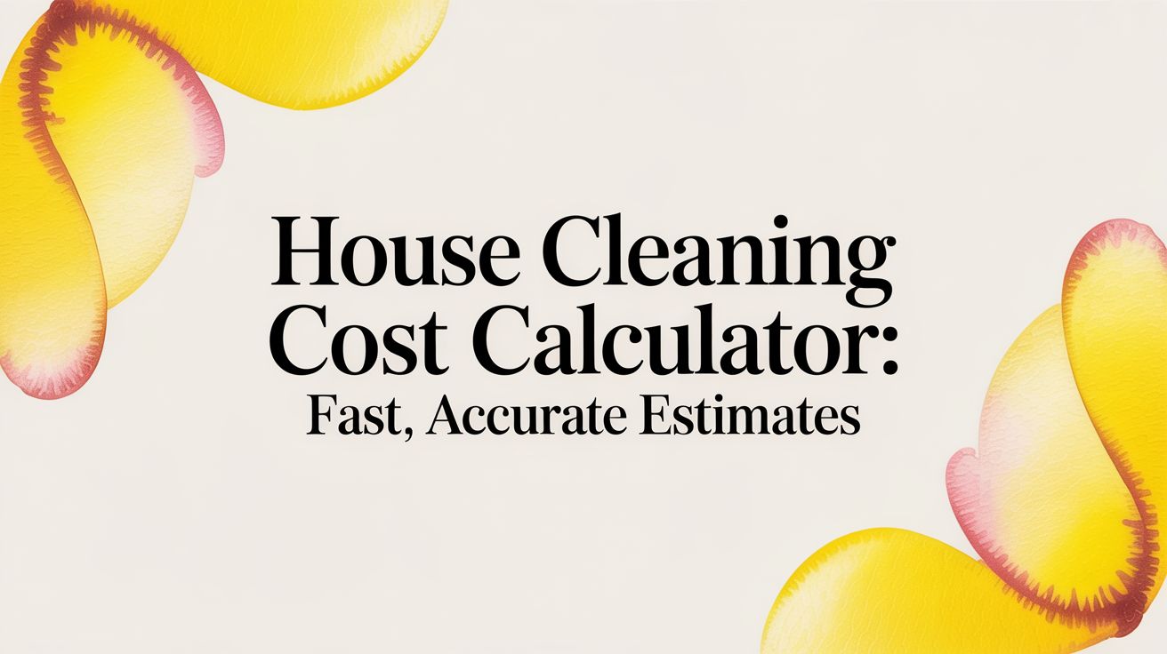 House Cleaning Cost Calculator: Fast, Accurate Estimates
