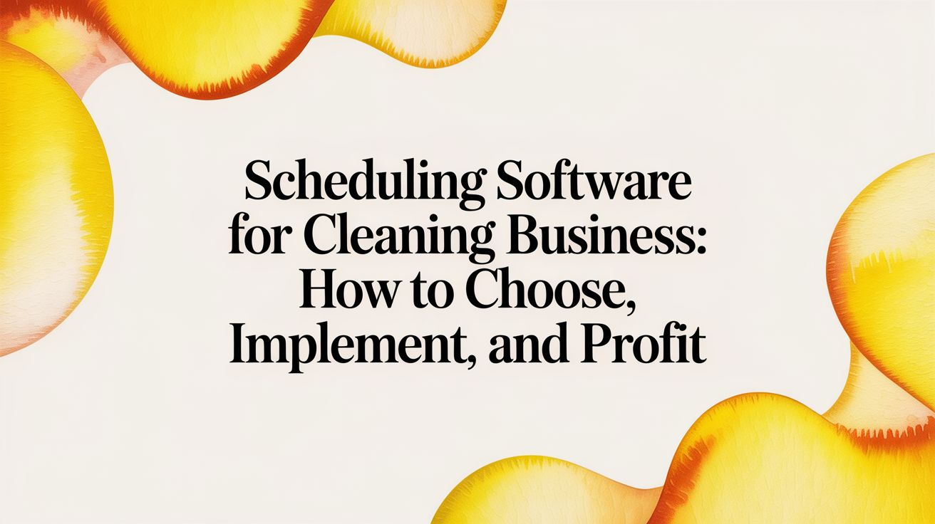 Scheduling Software for Cleaning Business: How to Choose, Implement, and Profit