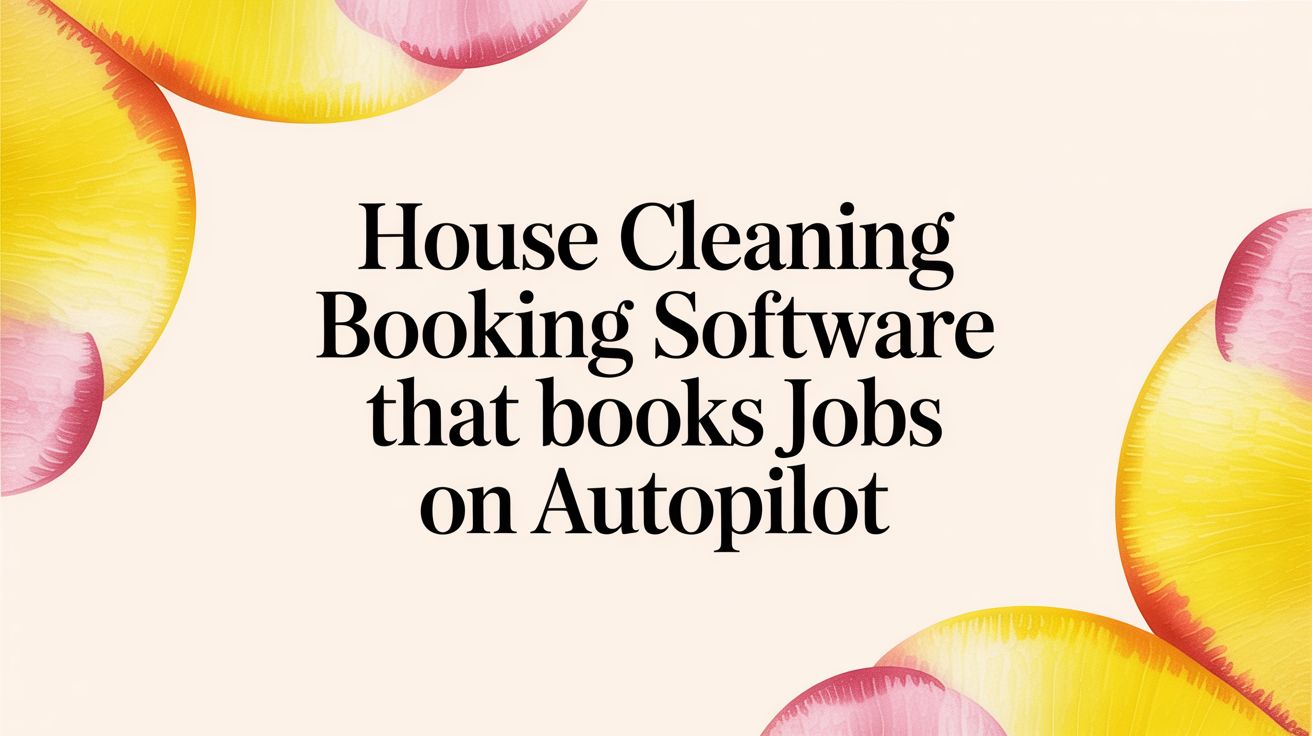 House Cleaning Booking Software That Books Jobs on Autopilot