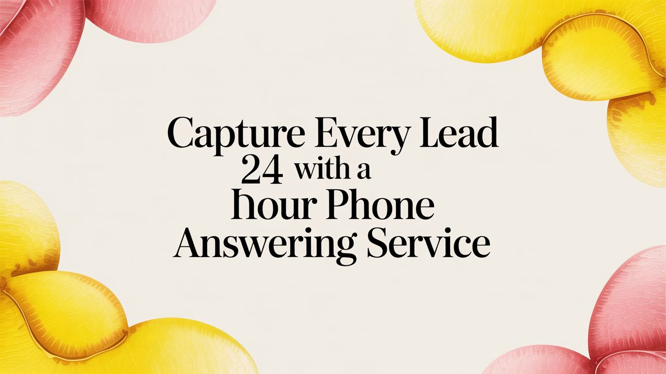 Capture Every Lead with a 24 Hour Phone Answering Service