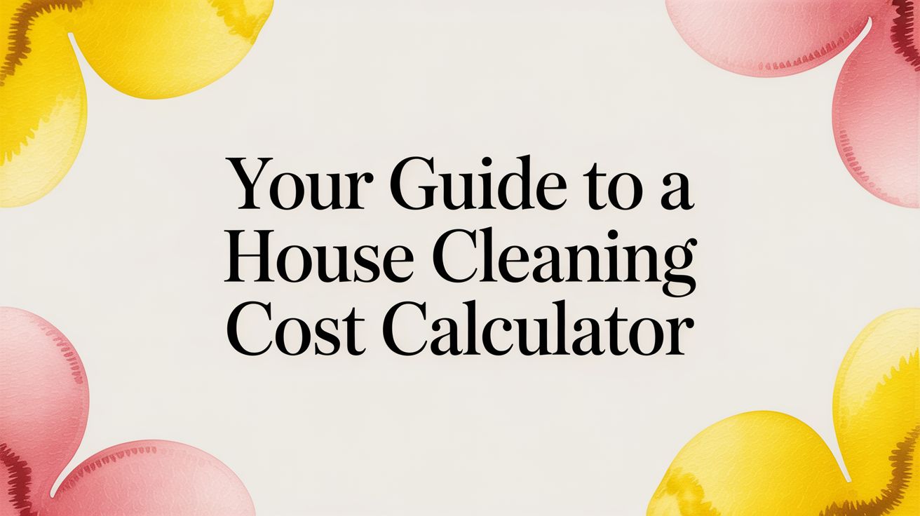 Your Guide to a House Cleaning Cost Calculator