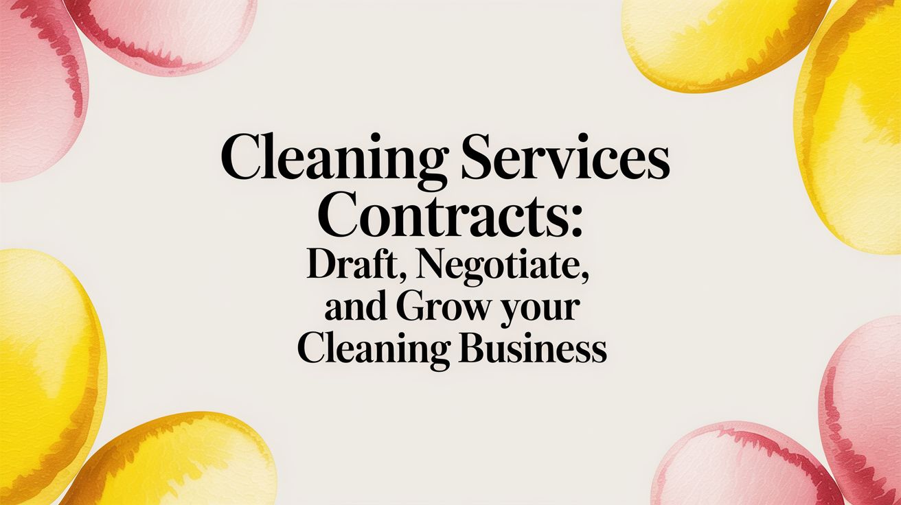 Cleaning Services Contracts: Draft, Negotiate, and Grow Your Cleaning Business