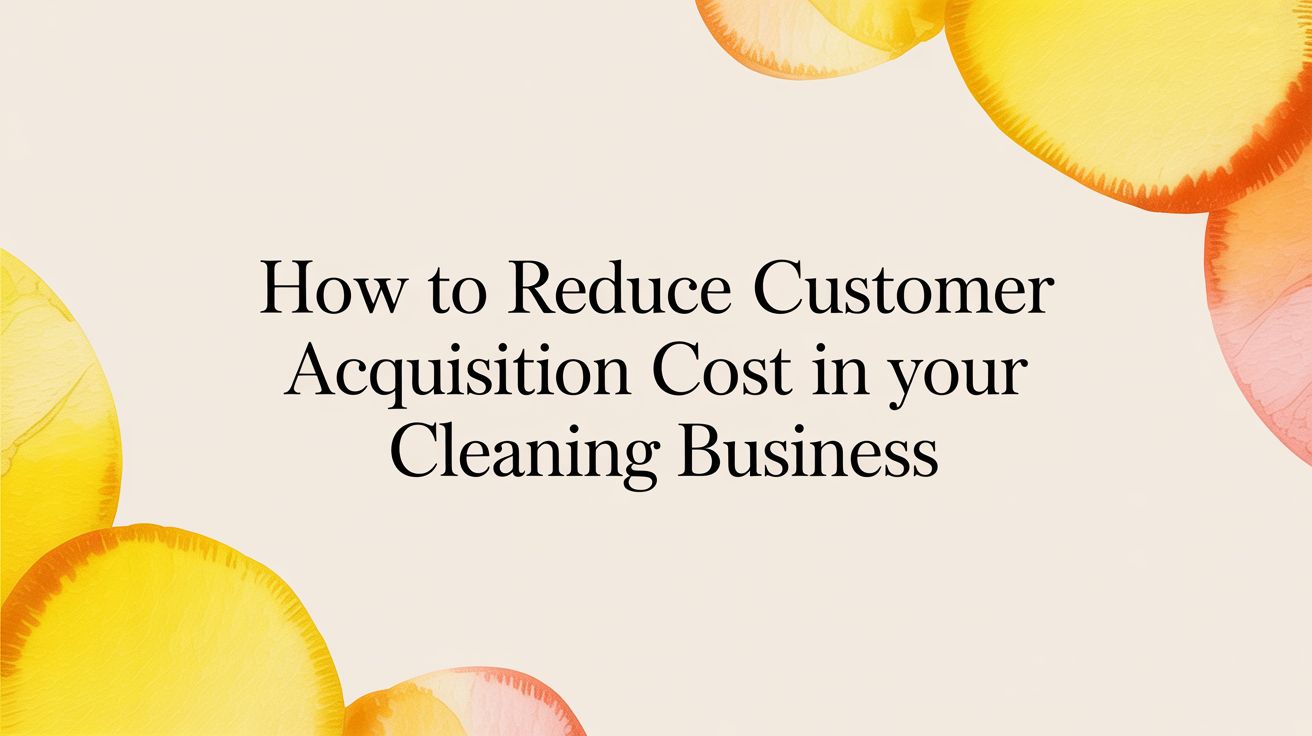 How to Reduce Customer Acquisition Cost in Your Cleaning Business