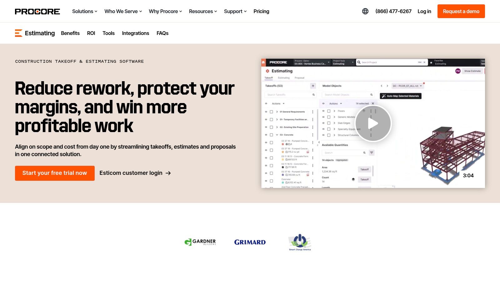 Procore Estimating (formerly Esticom)