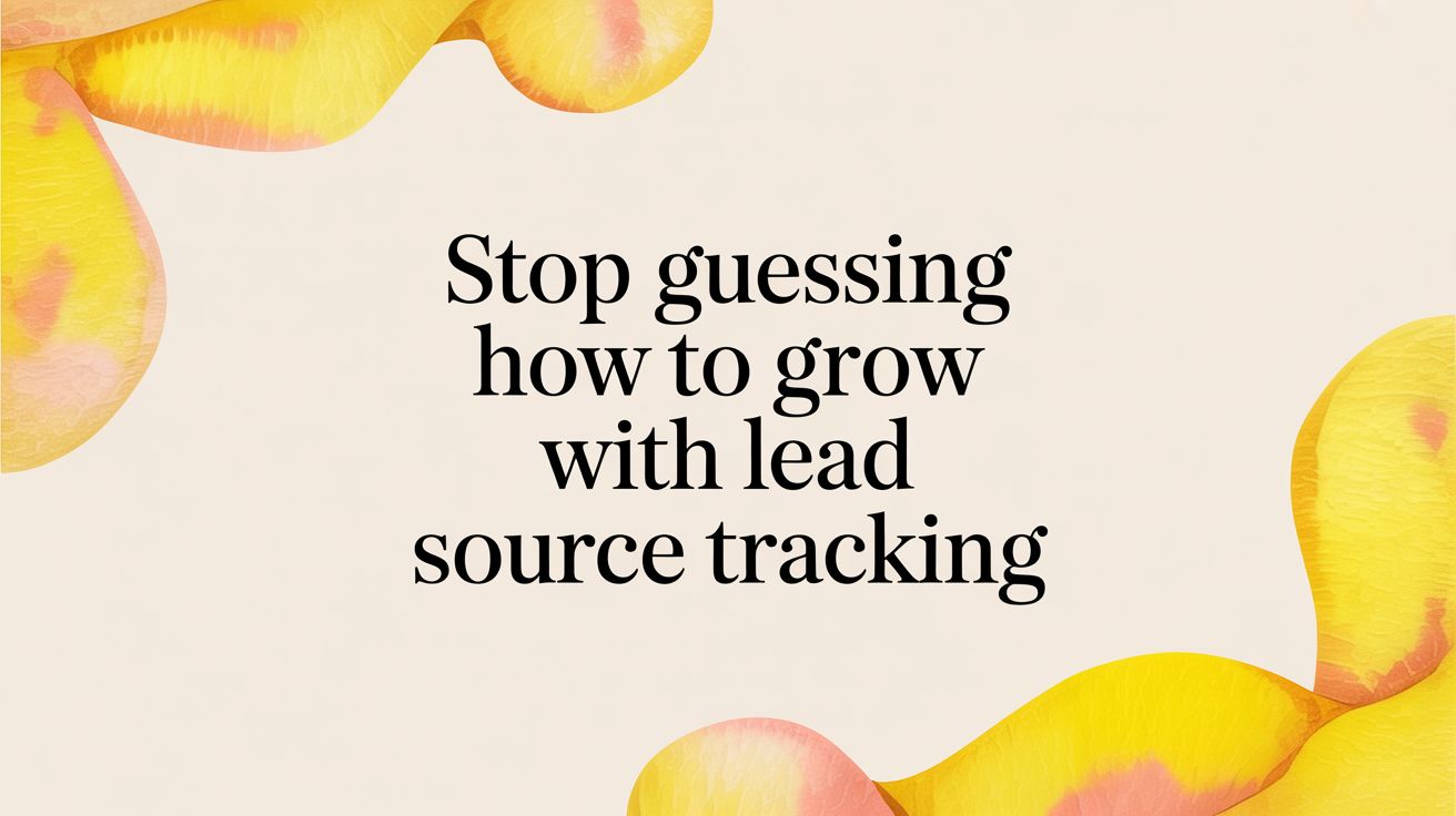 Stop Guessing How to Grow With Lead Source Tracking