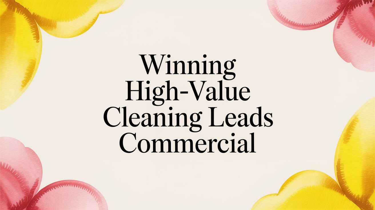 Winning High-Value Cleaning Leads Commercial