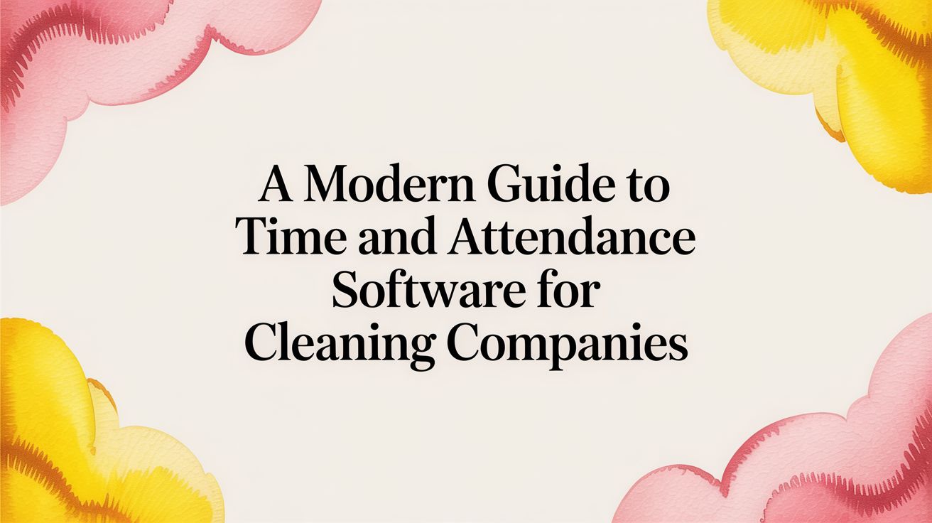 A Modern Guide To Time And Attendance Software For Cleaning Companies