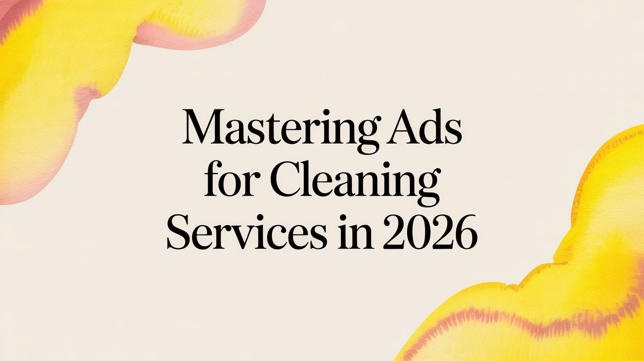 Mastering Ads for Cleaning Services in 2026