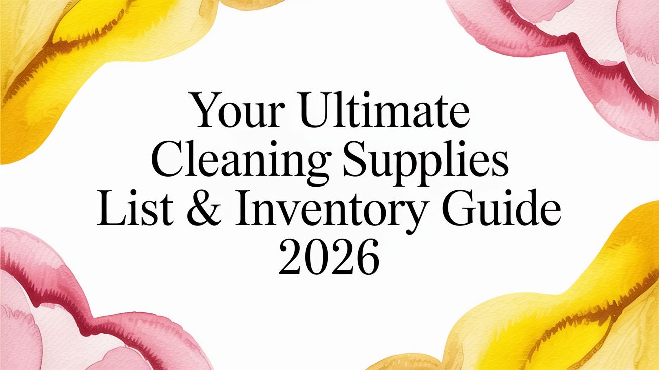 Your Ultimate Cleaning Supplies List & Inventory Guide 2026