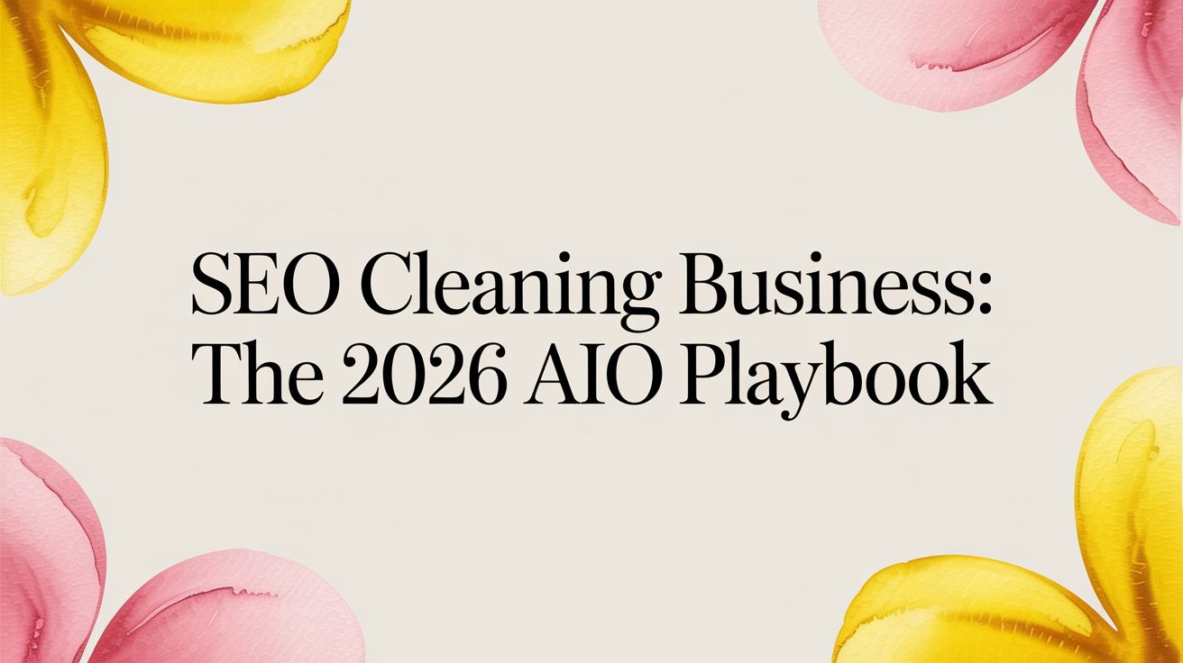 SEO Cleaning Business: the 2026 AIO Playbook