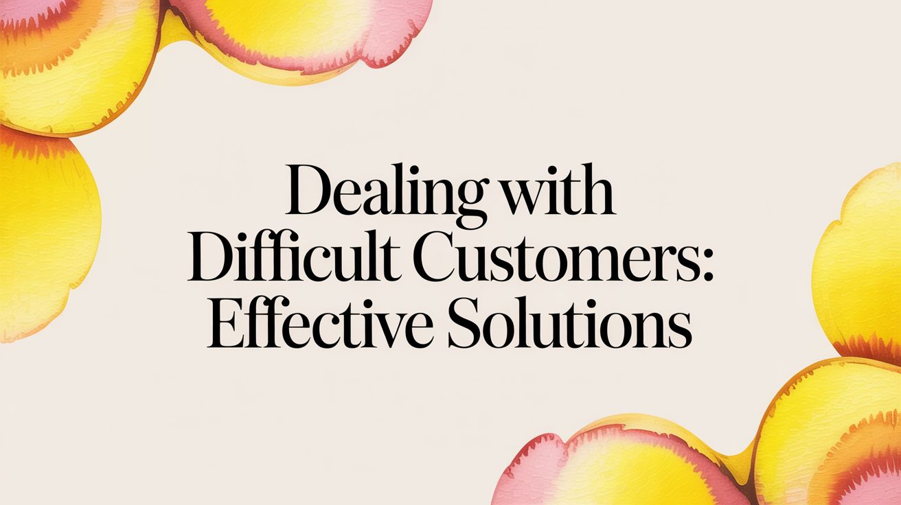 Dealing With Difficult Customers: Effective Solutions