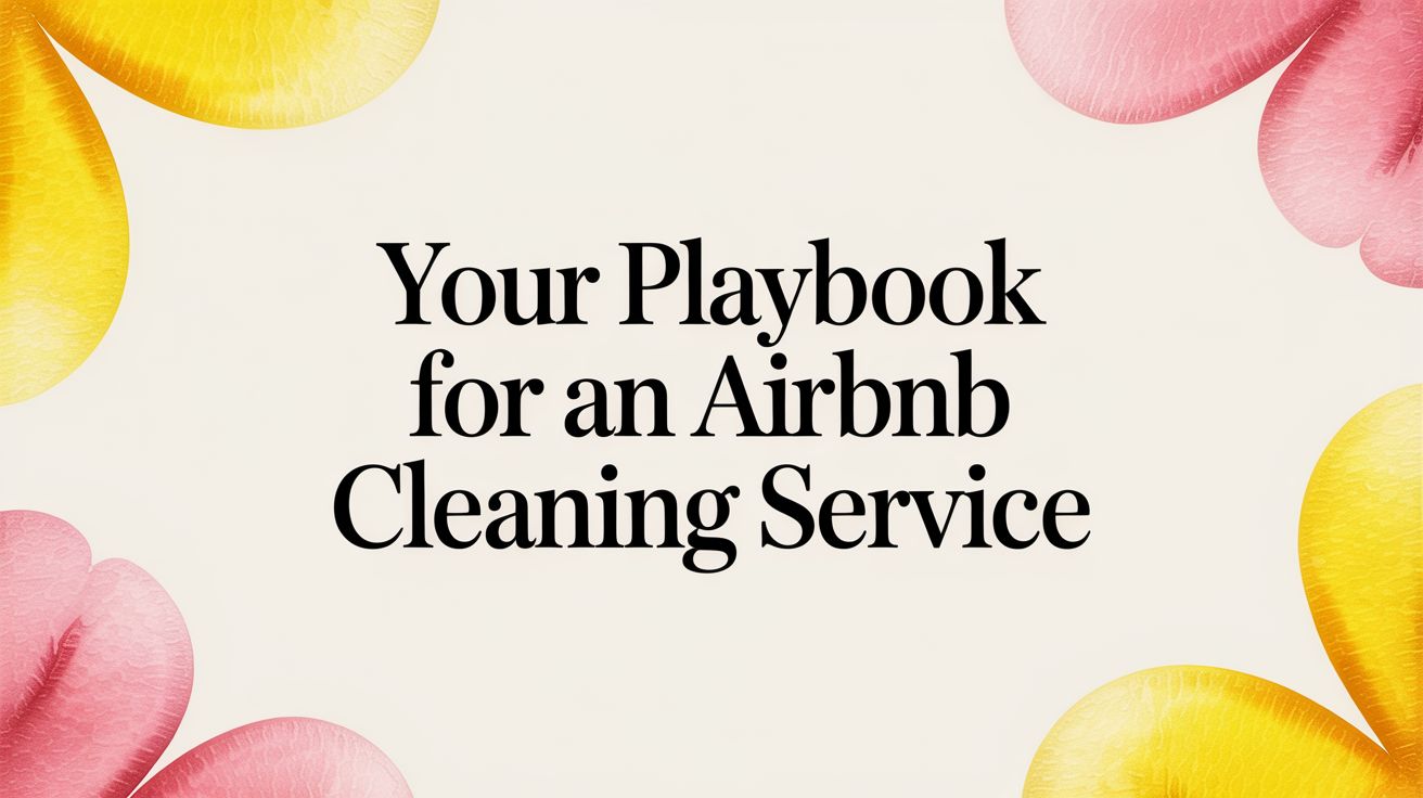 Your Playbook for an Airbnb Cleaning Service