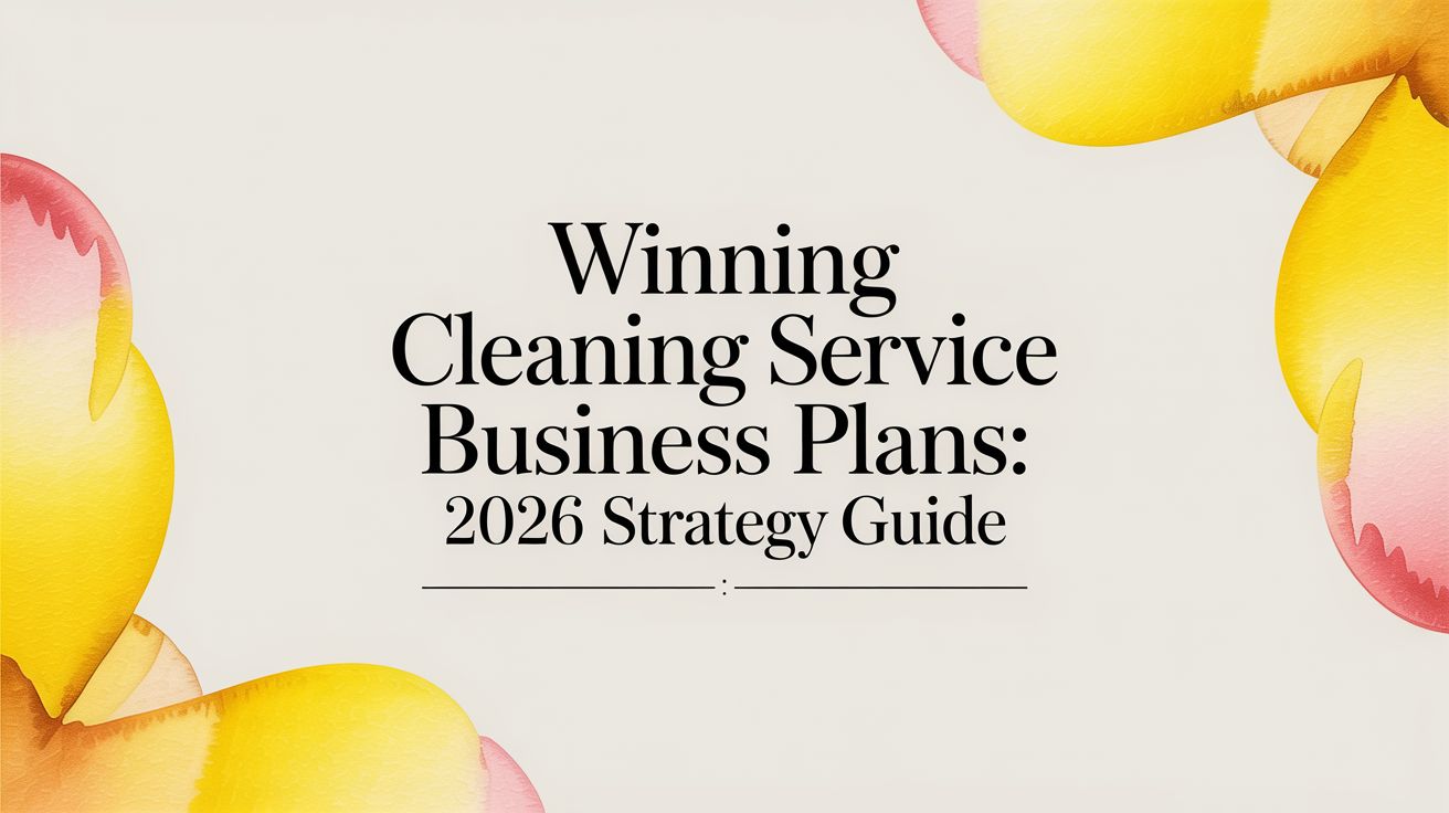 Winning Cleaning Service Business Plans: 2026 Strategy Guide
