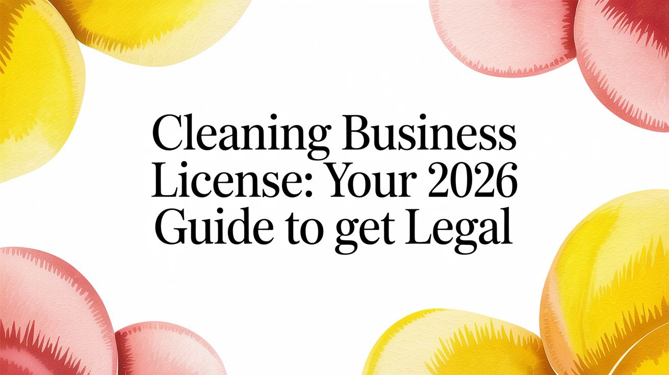 Cleaning Business License: Your 2026 Guide to Get Legal
