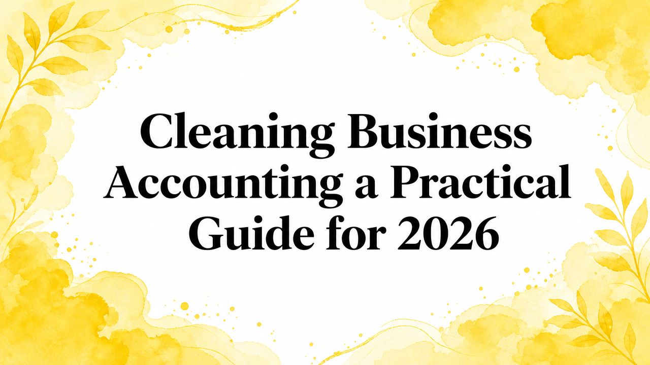 Cleaning Business Accounting a Practical Guide for 2026
