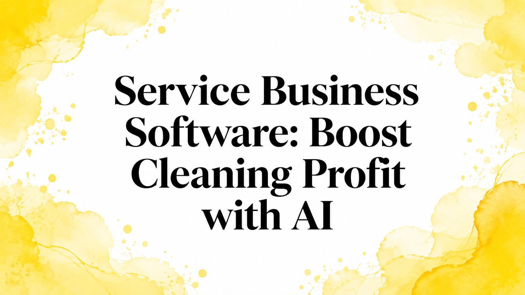 Service Business Software: Boost Cleaning Profit with AI
