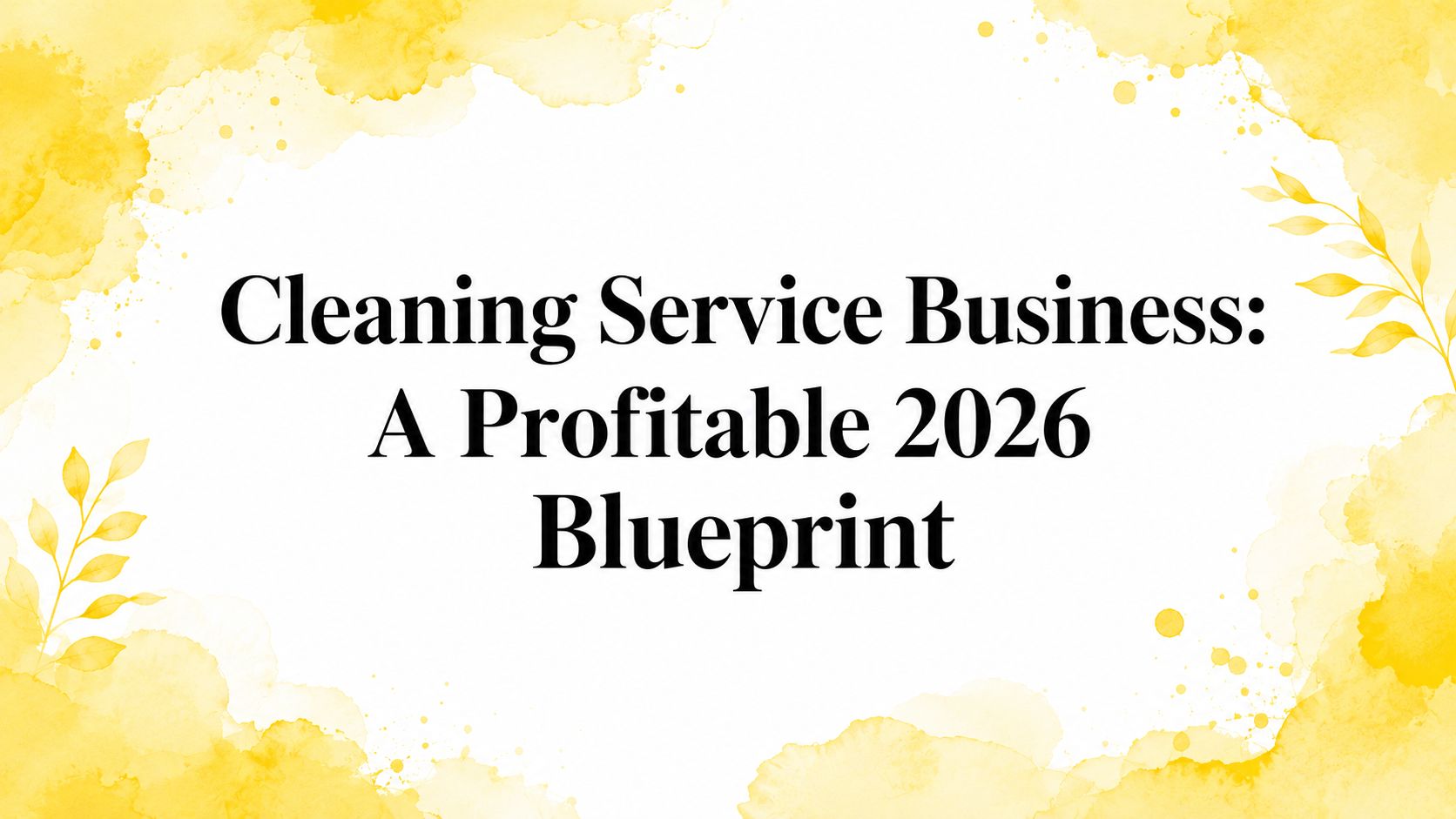 Cleaning Service Business: A Profitable 2026 Blueprint