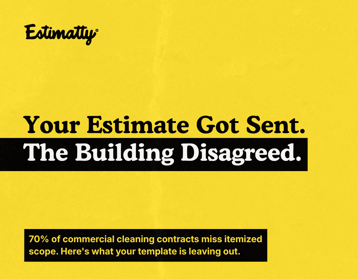 Commercial Cleaning Estimate Template: Win More Jobs
