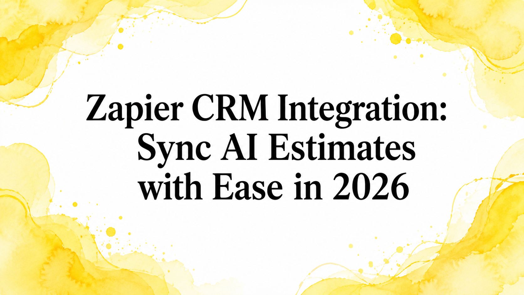 Zapier CRM Integration: Sync AI Estimates with Ease in 2026