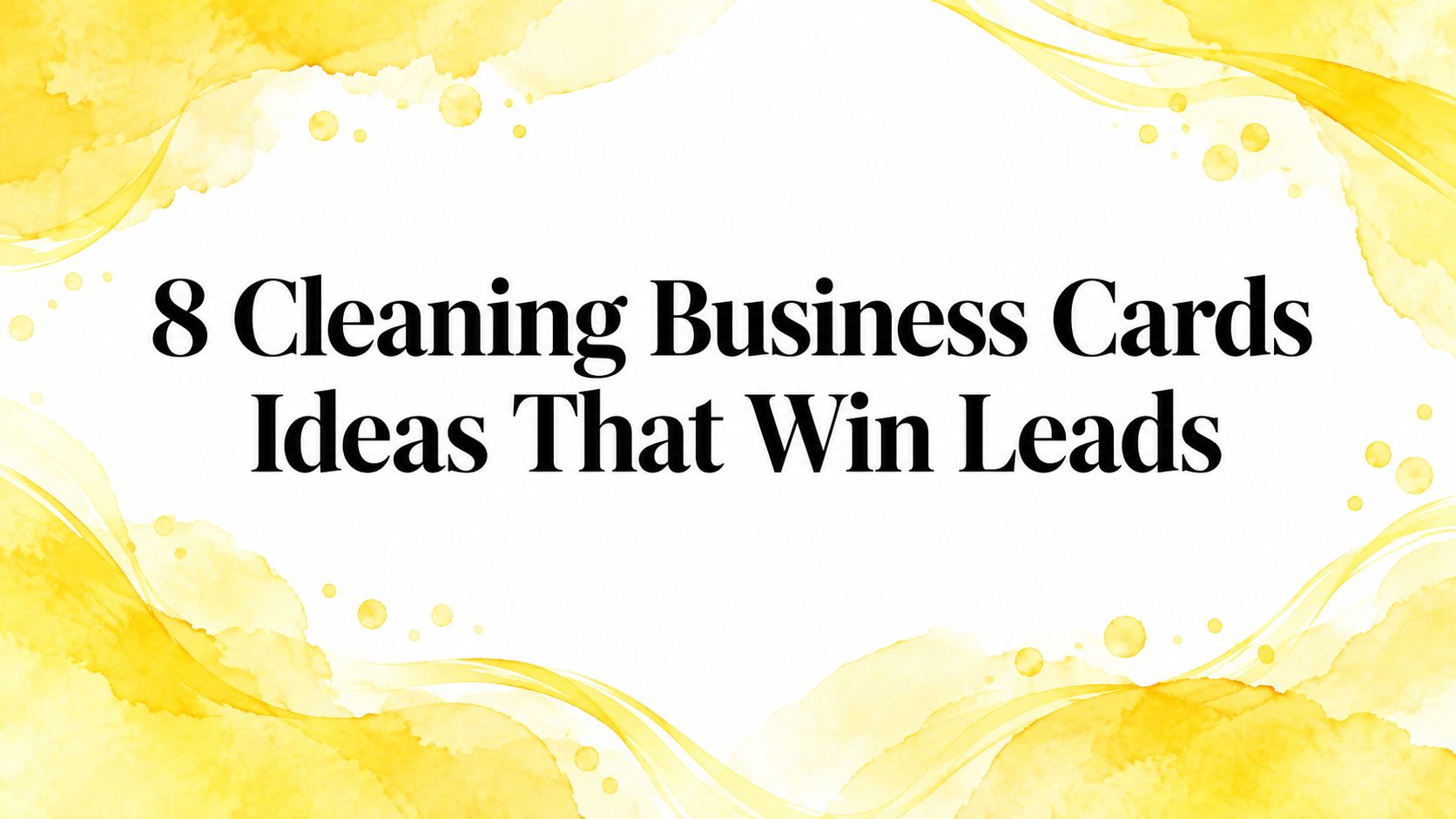 8 Cleaning Business Cards Ideas That Win Leads