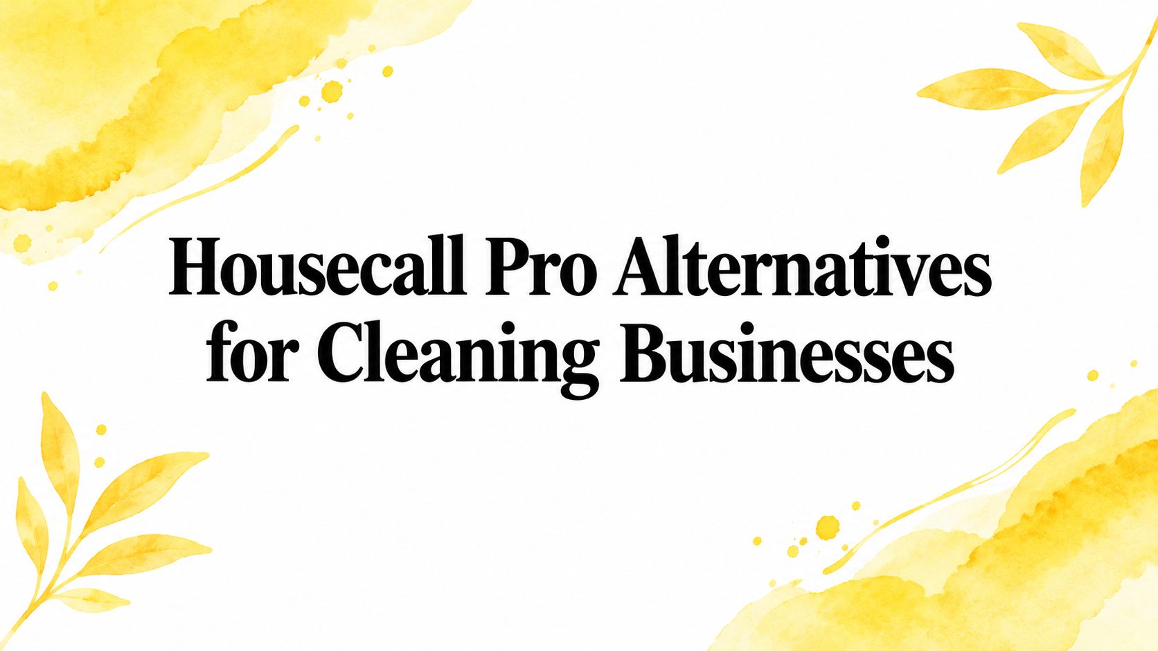 Housecall Pro Alternatives for Cleaning Businesses
