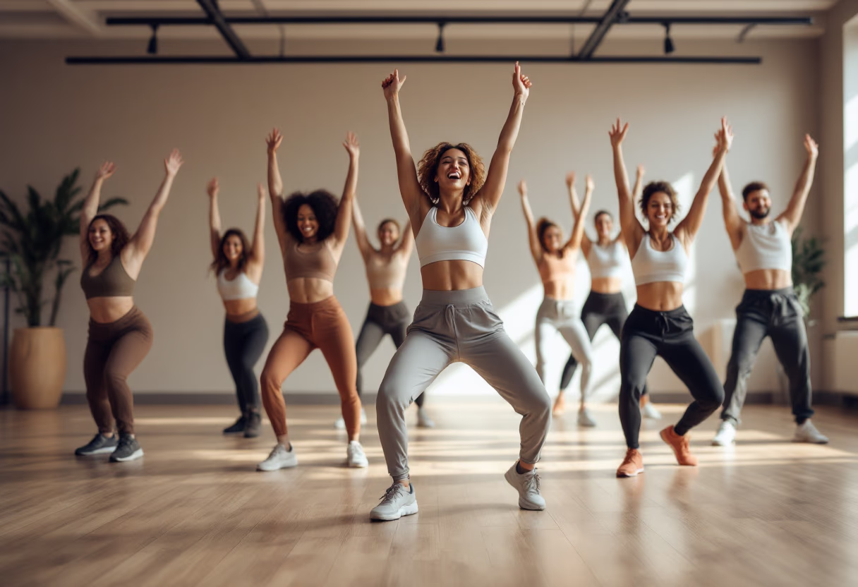 image of happy gym members