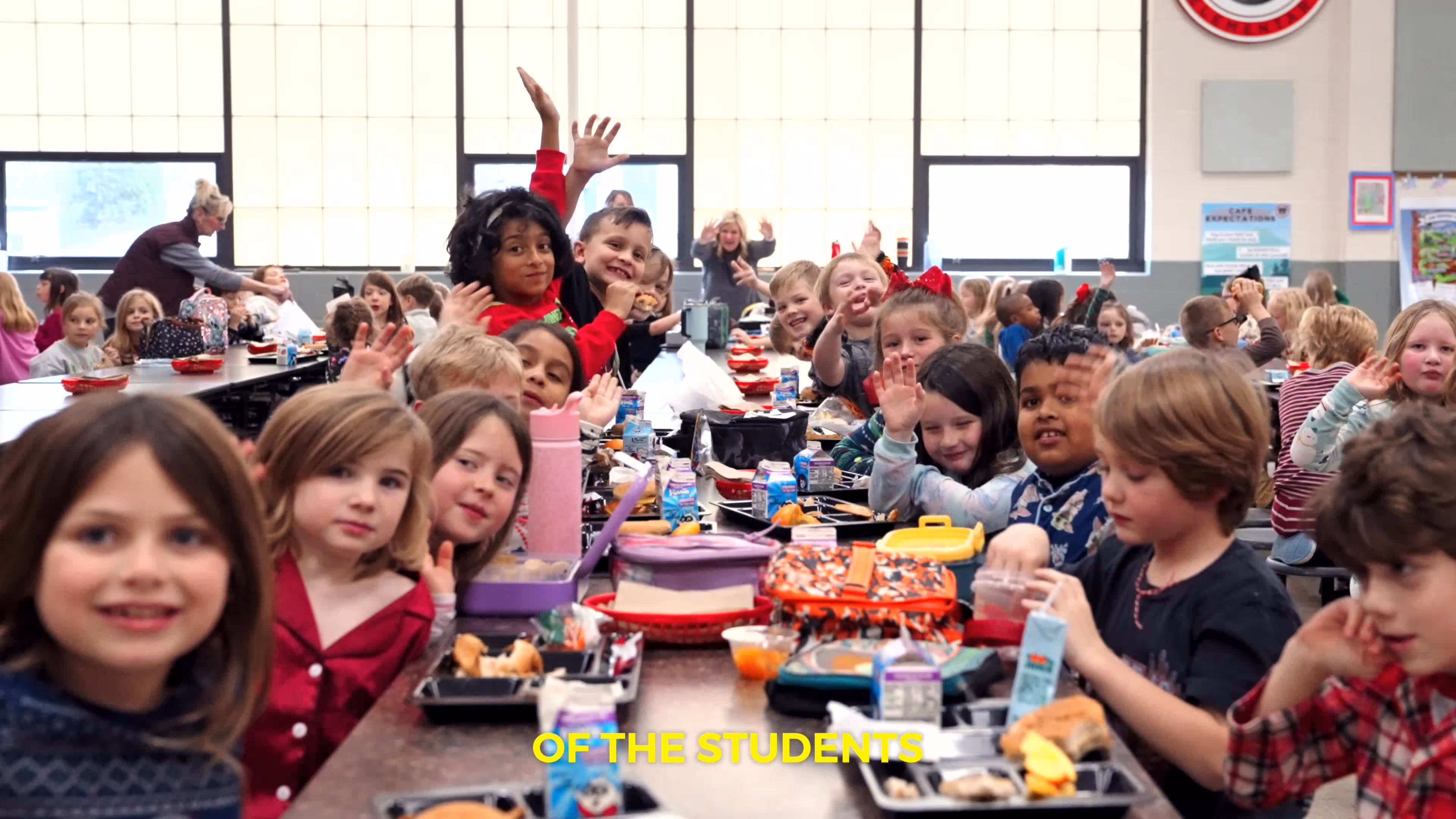 Kids eating at lunch in one of our Maryville City Schools