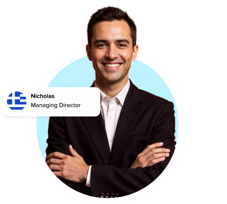 Nicholas, a managing director from Greece