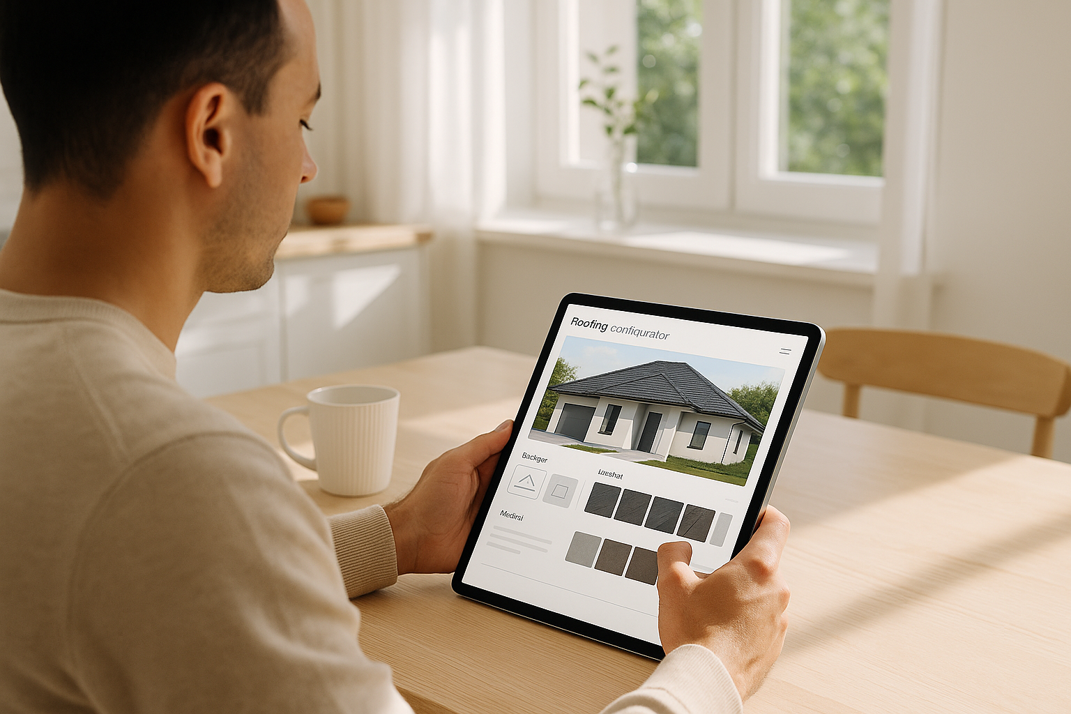 image of housing project roofs
