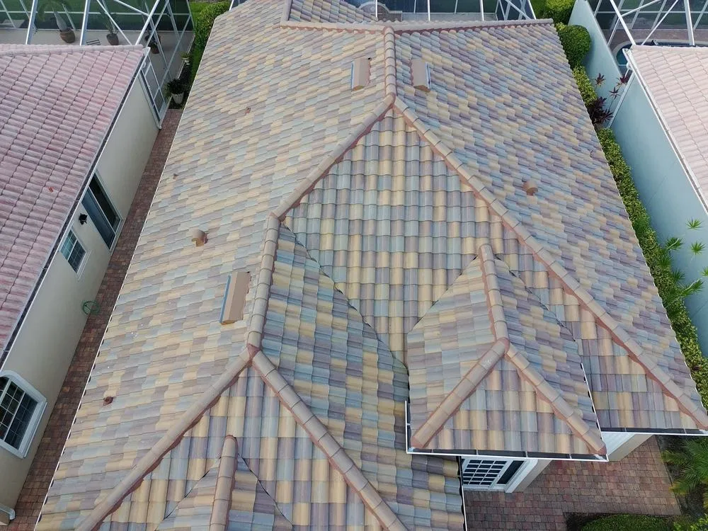 Finished tile installation