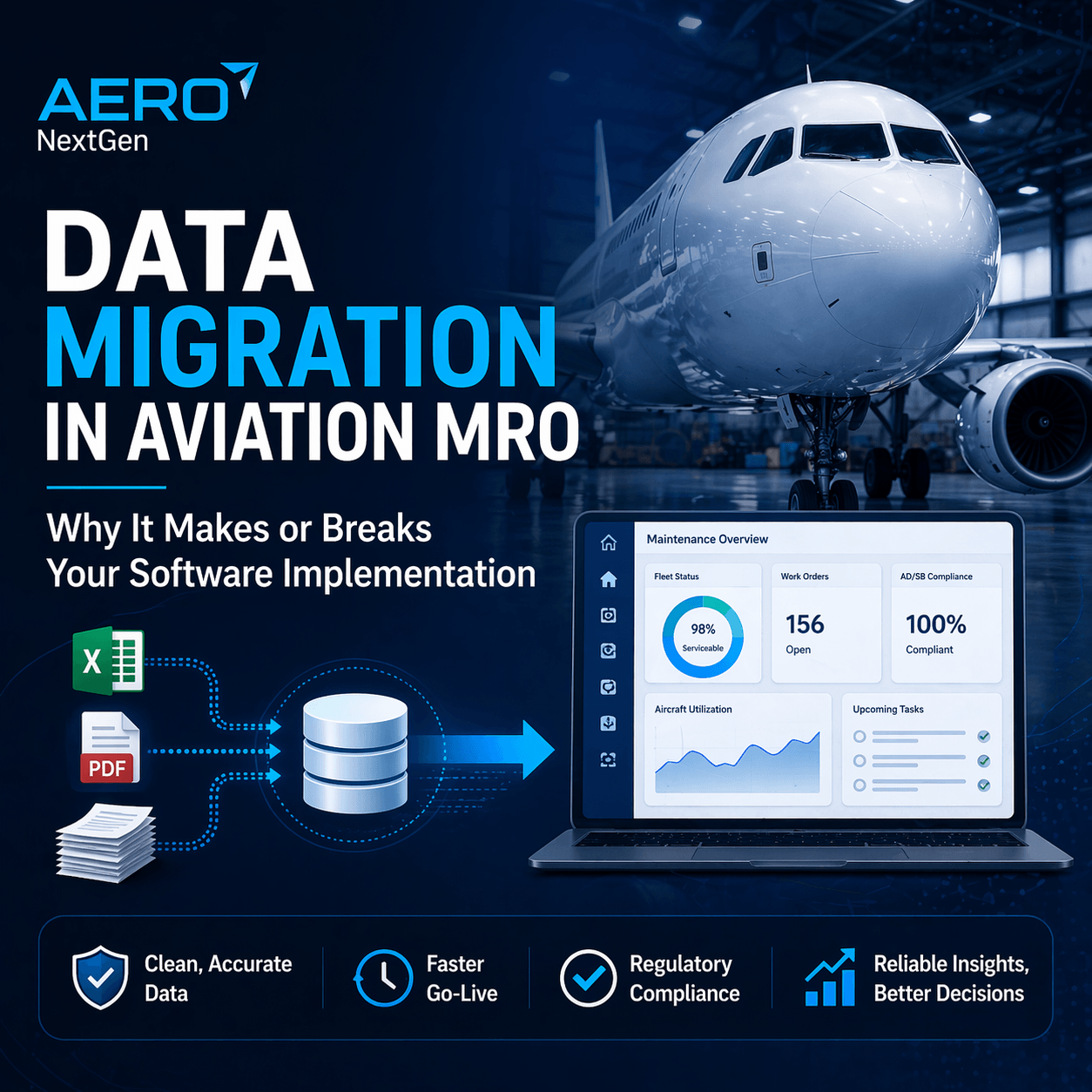 Data Migration in Aviation MRO: Why It Makes or  Breaks Your Software Implementation