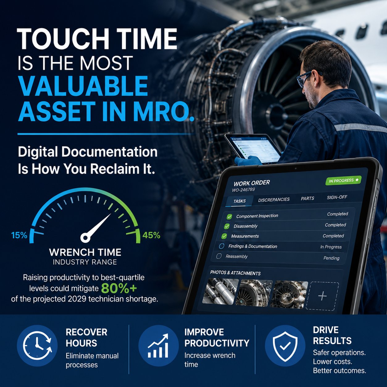 Touch-Time Is the Most Valuable Asset in MRO. Digital Documentation Is How You Reclaim It.