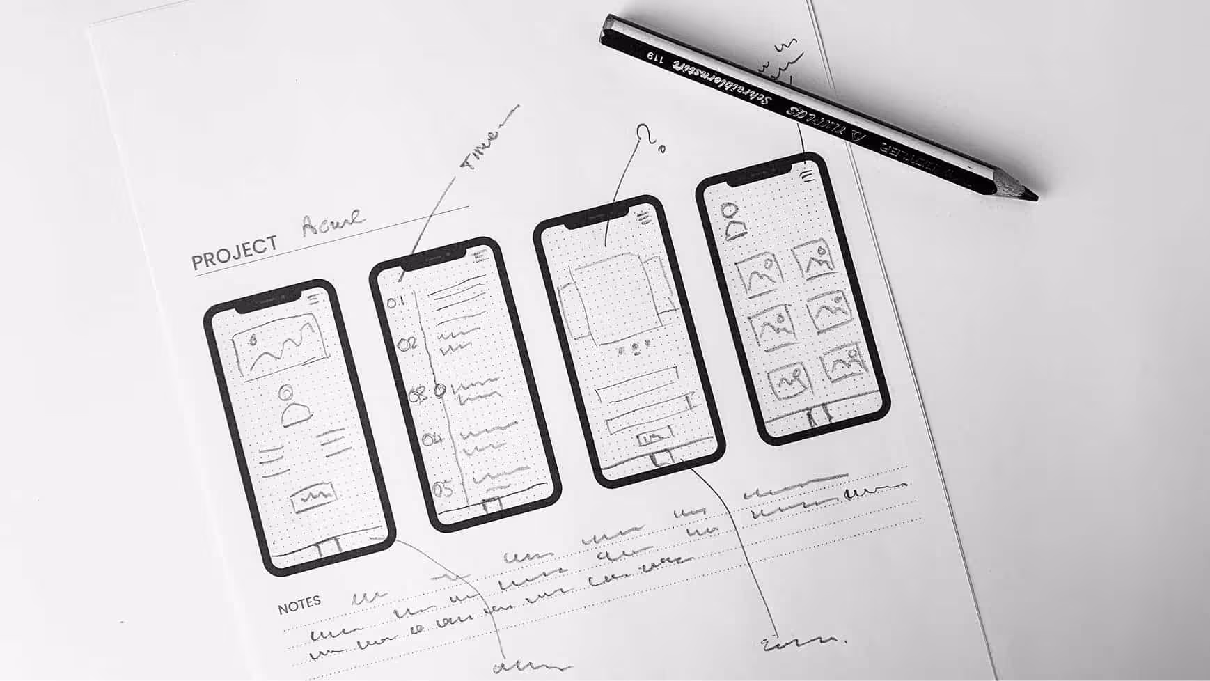 Webdesignskizze
